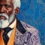 The Elder Black Woman Portrait Art Print Afrocentric Heritage Wall Art Oil Painting Style African American Decor